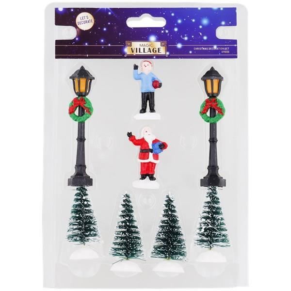 Figurines de No l Magic Village 8 pi ces Cdiscount Maison