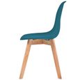 #37272 2 x Chaises de salle à manger Professionnel - Chaise de cuisine Chaise Scandinave - Turquoise - Plastique Parfait-3