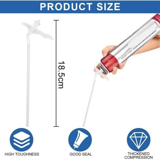 30 Tubes En Mousse Pour Pistolet à Colle - Longueur 16.5 Cm, Diamètre 7 Mm - Transparents