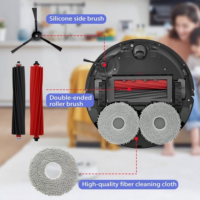 Plateau De Nettoyage De Rechange Pour Balai à Franges - Compatible Q Revo Curv / Q Revo Curv S5A - Pièce D'aspirateur - 8