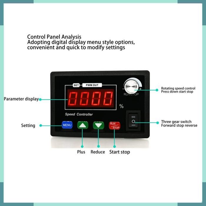 CW CCW Switch 40a Digital Affichage Motor Regulateur de Vitesse Simple ...