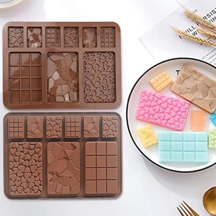 Moule à chocolat 4 mini tablettes polycarbonate 30 g - Cdiscount Maison