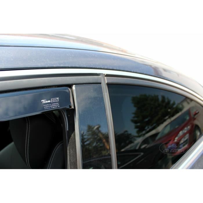 Déflecteurs De Vent Heko Pour Mercedes Classe C W204 Berline 2006+ – 2 Pièces Fumé Aérodynamique