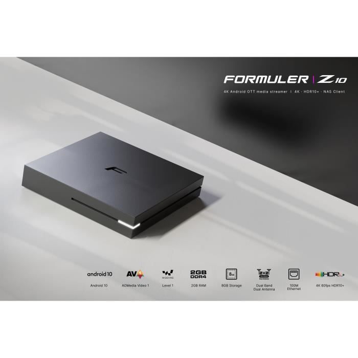 Formuler - Z10 Pro Max - Android 10 - Boitier Dual Band 5G - LAN - 4GB RAM  - 32GB ROM - 4K : : Informatique
