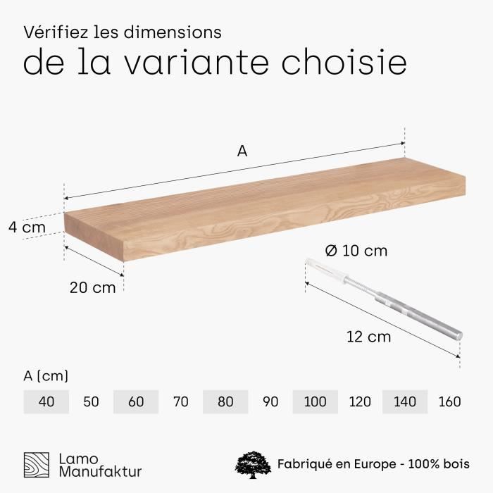 Chausse-pied En Bois Magnétique Avec Support Mural - Longueur 55 Cm - Montage Sans Perçage - Bois De Hêtre