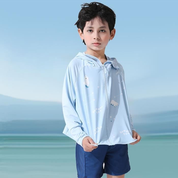 Vêtements De Protection Solaire pour Enfants, Vêtements De Protection De  Soleil sur La Soie sur Glace