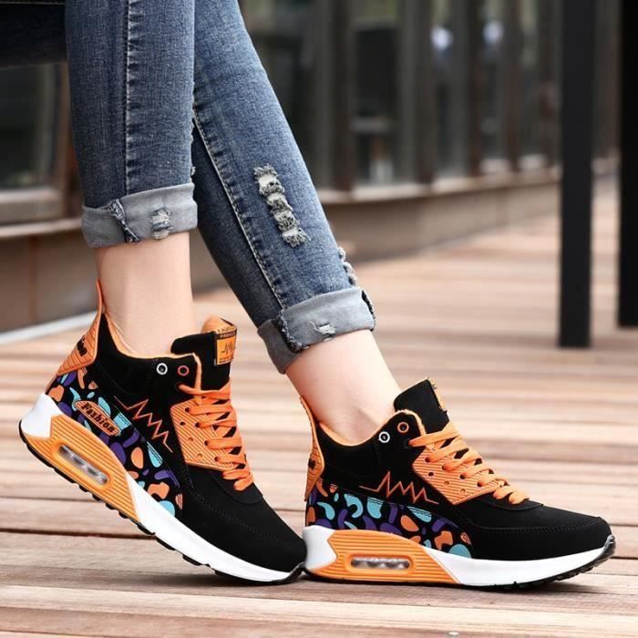 Baskets Femme Chaussures de sport 2023 Nouveau Noir Cdiscount Chaussures