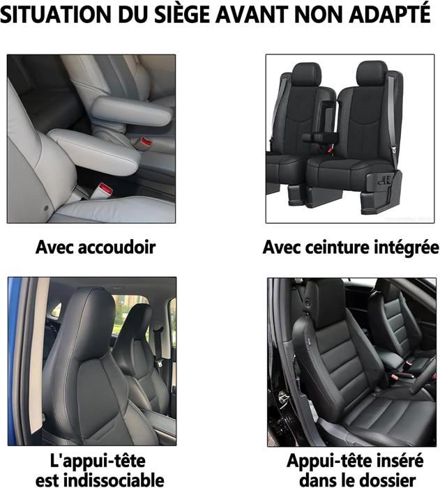Housses De Siège Auto Pilot - Différentes Couleurs - Modèle 1053P - Pour Plusieurs Marques De Voitures
