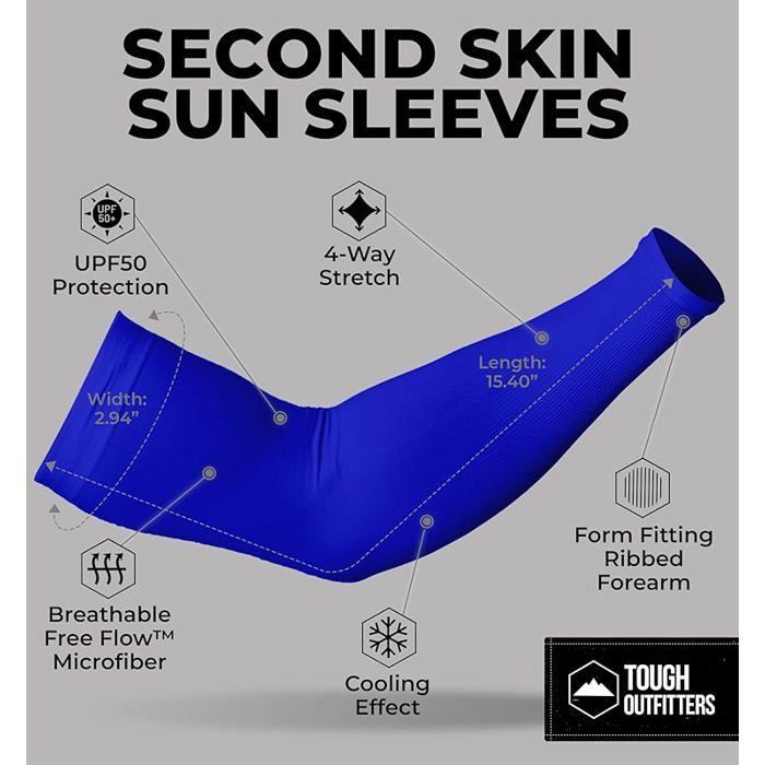 Manchons Bras Compression Luktastic - Anti-UV - Unisexe - Pour Sport Et Protection Solaire