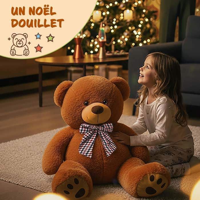 SNOWOLF Cuddly Bear en Peluche avec Bouton Yeux Doux - Ours Mignon poupée Enfant Jouet garçon Fille Anniversaire Noël Saint Valentin Cadeau (40m, crème SNOWOLF Cuddly Bear en Peluche avec Bouton Yeux Doux - Ours Mignon poupée Enfant Jouet garçon Fille Anniversaire Noël Saint Valentin Cadeau (40m, crème