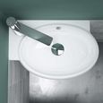 Vasque de salle de bains - Mai & Mai - Petit lavabo suspendu blanc - Céramique - Rectangulaire-0