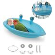 oiseau bain bird bath douche nettoyage baignoire bol bassin avec miroir suspendu doiseau animaux petits oiseaux jouet perroqu 42-0