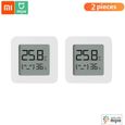2 pièces Xiaomi BT thermomètre 2 capteur d'humidité hygromètre numérique électrique intelligent sans fil fonctionne avec app Mijia-0