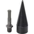 YOSOO mèche conique Outil de vis de tournevis de fendeur de bois de foret de 32 mm en acier rapide pour marteau électrique-0