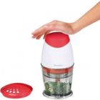 Hachoir multifonction DOMOCLIP DOP118R - Blanc et Rouge - Lames inox - 0,25 L - 160 W