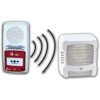 Pack alarme radio type 4 avec 1 Diffuseur sonore et lumineux incendie RADIO - Alarme autonome