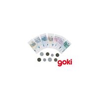 Argent à jouer - Goki - Set d'argent factice pour jouer à la marchande - Mixte - Enfant - Multicolore