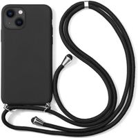 Coque Collier Cordon Pour iPhone 13 (6.1") Noir Mince Anti-Rayure Anti-Choc Protection