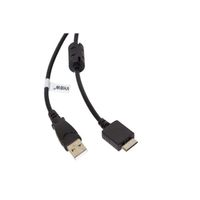 vhbw câble de données USB (type A sur lecteur MP3) câble de chargement compatible avec Sony Walkman NWZ-E473K, NWZ-E474 lecteur MP3
