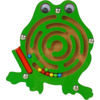 Jouets pour enfants en bois,stylo magnétique et jouet de labyrinthe à billes, jeu de labyrinthe de piste, jeu éducatif (Grenouille)