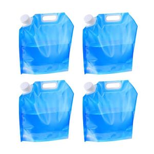 HuangXinyu Bidon D'eau Pliable 5 L – Sans BPA, Poignée Ergonomique, Pour Camping, Randonnée, Voyages