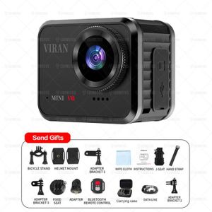 CAMÉRA SPORT Noir 128G-VIRAN-Mini caméra d'action HD 4K-60fps G