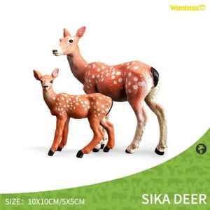FIGURINE - PERSONNAGE Cerf sika - Figurines de Collection d'animaux sauv