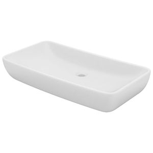 LAVABO - VASQUE Lavabo de luxe rectangulaire vasque a poser de toilette lave mains de salle de bain salle de cosmetiques maison blanc ma