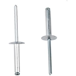 RIVETS ECLATEURS NOIRS TETE LARGE 4.8 x 20 