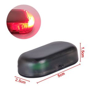 Fausse alarme LED voiture Flashant Rouge Phare Maison Caravane Security Factice 