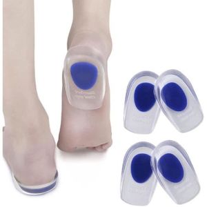 Pieds Genoux Mega-shop Semelle Talonnette Gel silicone de qualité médicale talon tasse coussin orthopédique pour le Talon Soulage Douleurs Dos 