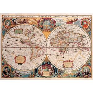 PUZZLE Old World Map Jigsaw Puzzle[u8135]
