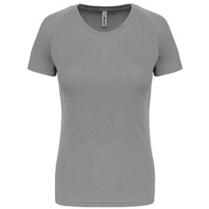 MAILLOT DE RUNNING T-shirt sport - Running - Femme - PROACT - PA439 - gris clair - 100% polyester - Séchage rapide
