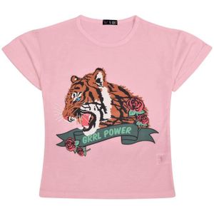 T-SHIRT Enfants Filles Bébé Rose T Shirts Grrl Power Impri