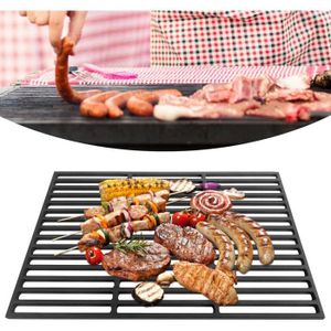 ACCESSOIRES NAIZY Grille de Barbecue en Fonte 60x40cm Grilles de Cuisson carrées pièces de Rechange de Grille pour Barbecue Gril à Charbon G374