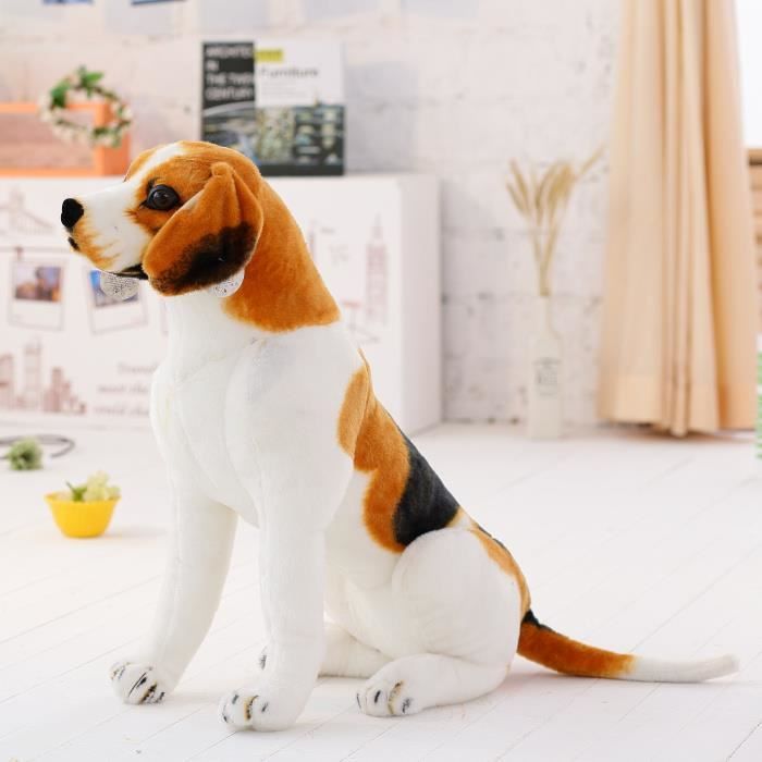 Grand chien en peluche clearance