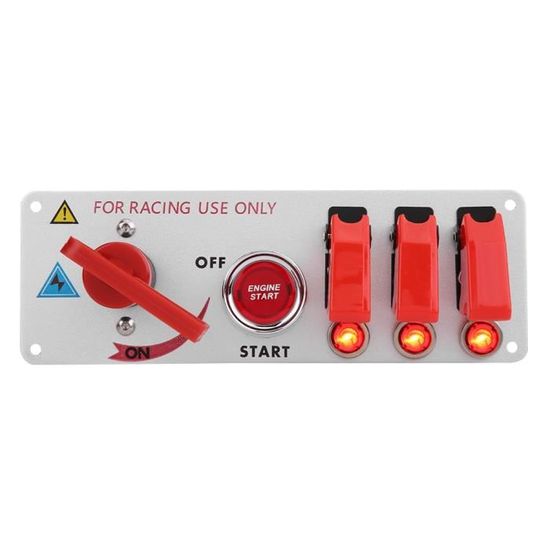 Interrupteur D'Allumage 12V/24V Avec 2 Clés - 10 Broches Démarrage Marche/Arrêt - Compatible JCB