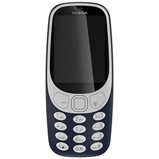 Nokia 3310 - T&eacute;l&eacute;phone portable d&eacute;bloqu&eacute; GSM (Ecran 2,4 pouces, ROM 32Go, Double SIM Appareil photo 220