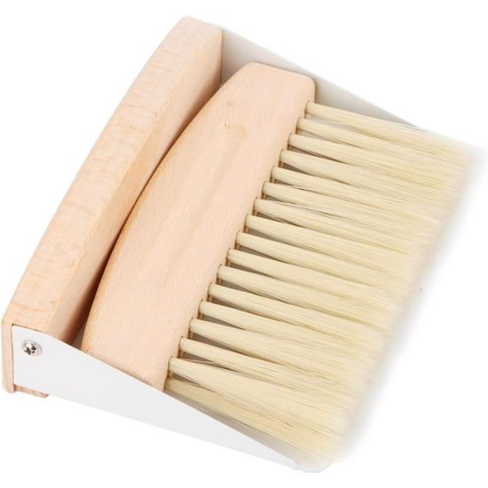 Ensemble Mini Pelle + Balayette En Bois – Set Vintage Brosse Et Pelle à Poussière Pour Table, Cuisine, Bureau