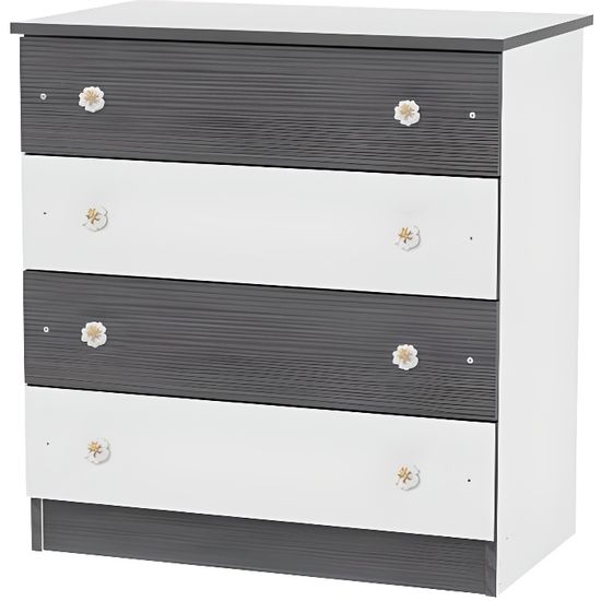 Commode Chambre Bebe Enfant Lorelli Gris Cdiscount Puericulture Eveil Bebe