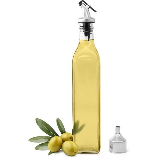 Joejis Bouteille Huile Olive Bec verseur Bouteille Huile Olive pour Conserver l