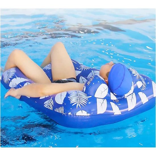 Matelas Gonflable Piscine 4 En 1 Avec Filet - Hamac, Chaise, Siège, Pour Adultes Et Enfants, Lot De 2 - 4