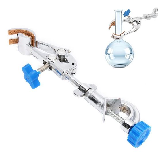 Anneome Lot De 2 Supports De Pince Réglables Bleu – Pince à Bouton Pour Labo, Usine Ou Maison – Alliage Solide