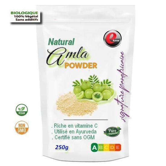 Poudre D'Amla Ayurvédique Bio 100g - Marque Balla - Naturelle Pour Soins Cheveux Et Peau