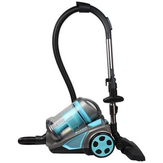 KLAISER - 1600W - Aspirateur Sans Sac  Multi Cyclone Alligator Xtreme Force - Pure Air - Ultra Confort - Cordon Extra Long 7 Mètres