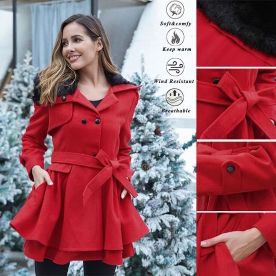 Manteau Long Femme Léger – Trench Avec Capuche – Coupe Loose – Polyester Doux – Printemps, Automne – Taille S à 5XL - 7