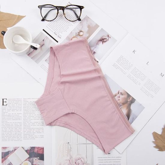 String Femme Ventre Plat Sans Couture - Culotte Gainante Invisible Taille Haute - Pour Tous Les Jours Et Règles