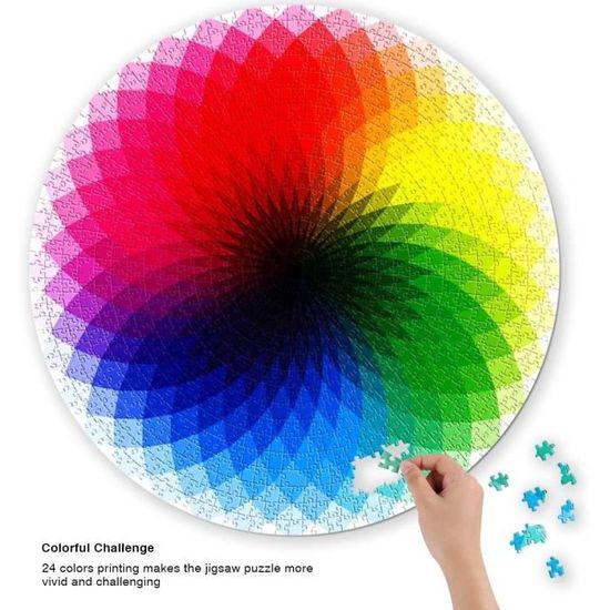 26€90 sur Puzzle Adulte Bricolage Paysage Animal Motif Image Jeu À La  Maison 1000 Pièces - Multicolore - Puzzle - Achat & prix
