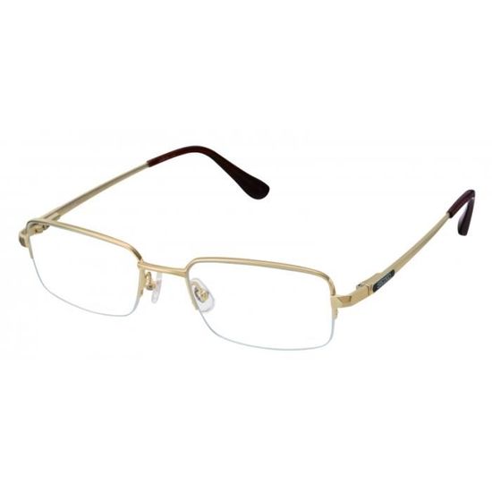 Monture De Lunettes SEIKO T 493 - Titane Or - Démi-monture Neuve Sans étiquette - Allemagne