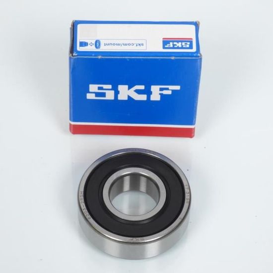 Roulement de roue pour scooter MBK 50 Nitro 6203-2RS SKF 17x40x12mm x 1 - MFPN : 6203-2RS SKF 17x40x12mm x 1-249490-2N